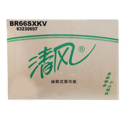 民用-清风BR66SXKV质感纯品塑包面纸-150抽