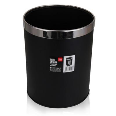 得力9199（单色）清洁桶235*290mm金属桶身 圆形敞口