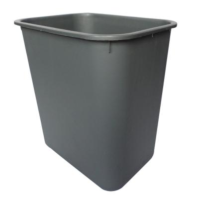 奇正（灰色）塑料垃圾桶30*21.5H*30cm