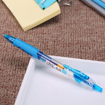 晨光(M&G)文具GP1008/0.5mm蓝色中性笔 经典按动子弹头签字笔 办公水笔 12支/盒