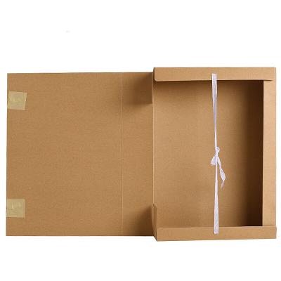 牛皮纸档案盒A4纯浆资料盒6cm
