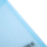 得力(deli)10只A4透明文件袋 按扣资料袋 塑料档案袋 文件保护 试卷票据收纳袋 8308蓝色