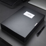 得力（deli）加厚A4粘扣档案盒背宽55mm 5603黑色