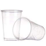 妙洁 一次性塑料杯子 商用加厚航空杯240ml*100只/包
