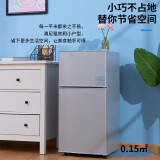 志高（CHIGO）小冰箱 冷藏冷冻双开门迷你电冰箱 节能保鲜低噪 BCD-66A148D 银色