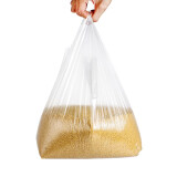 15*24CM白色食品塑料袋 背心透明袋子